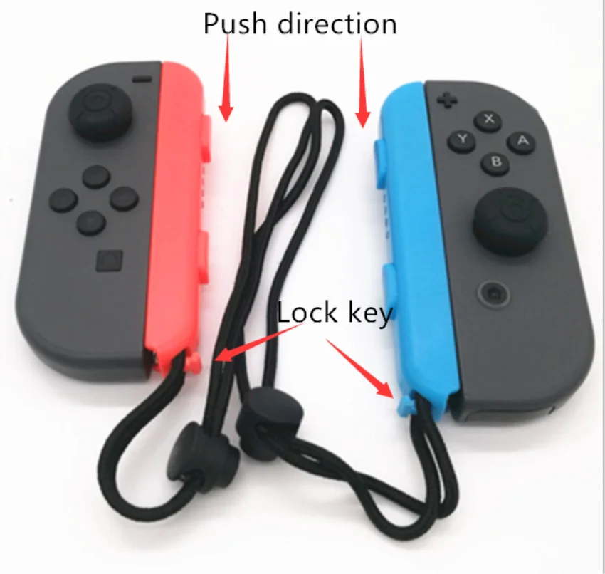 Joy-Con левую и правую ручки контроллера ремешки на запястье руки канатная петля черный красный синий цвет оптовая продажа фабричных
