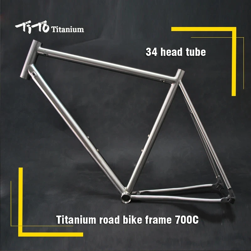 TITO manufacturer titanium alloy head tube 142-12 barrel shaft hidden disc brake mountain bike frame