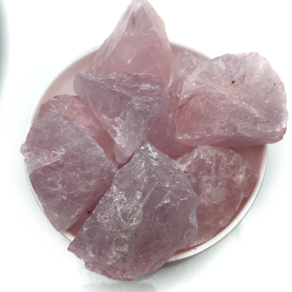 Wholesale Natural Cheap Price of Rock Crystal Stone Raw Crystals Healing Stones Rose Quartz Rough Stone