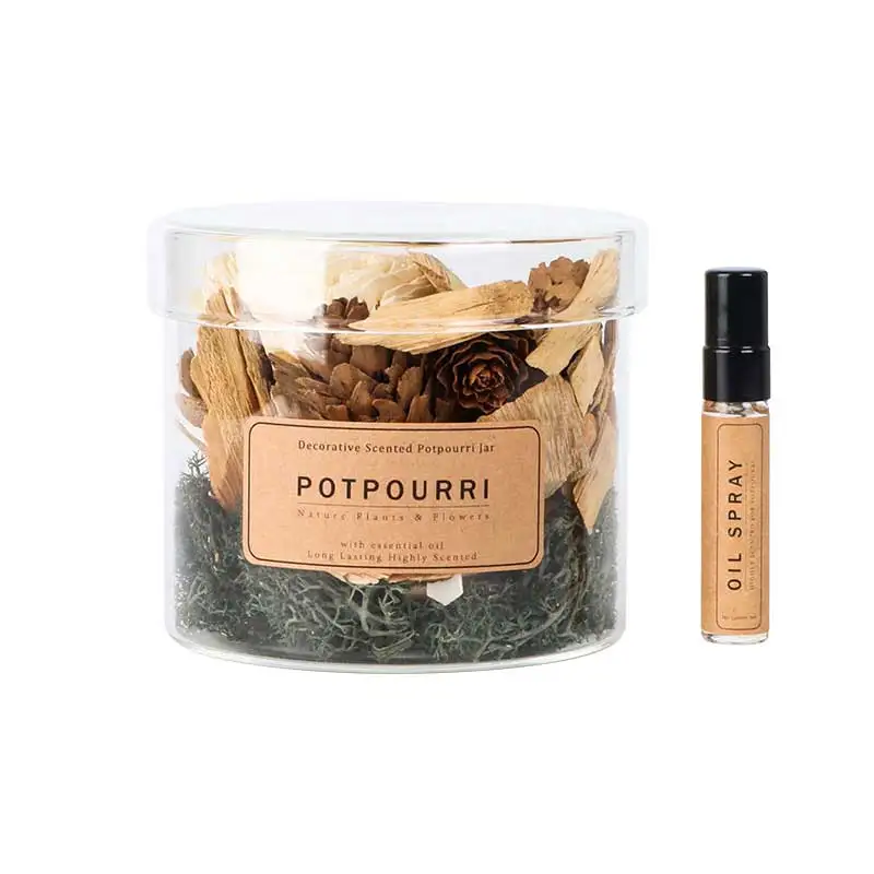 Aroma Botanical Collection Scented Dried Flower Decorative Fragrance Jar Potpourri Aromatic