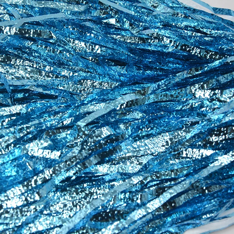 Wholesale Cheerleading Metallic Embossing Fluffy Cheer Pom Poms Team Spirits Pompoms