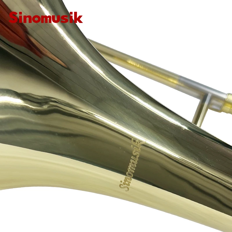 Sinomusik Professional Tenor Trombone Brass Instrument with Free Accessory