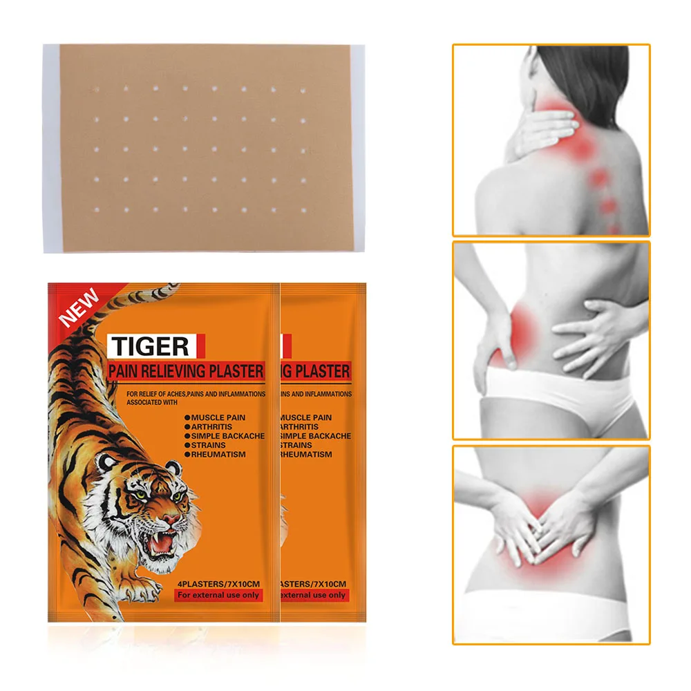 Chinese Traditional Plaster Quickly Effectively Reduce Pain Tiger Plaster