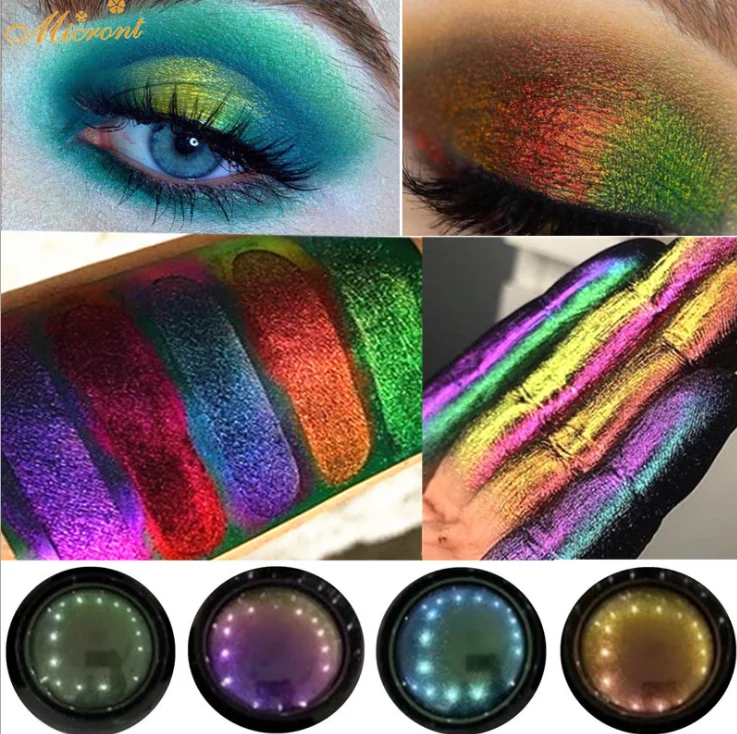 Vegan Cosmetics Chameleon Eye Shadow Metallic Pigmented Single Color Make Your Own Eyeshadow