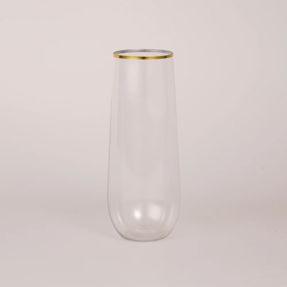 plastic drinking glass disposable wine glasses gold rimmed unbreak wine glasses plastic champagne glass gold rim for cold drinks