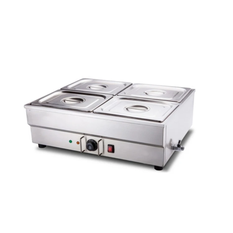 electric two pots bain marie stainless steel Catering Equipment Commercial Stainless Steel Electric Food Warmer