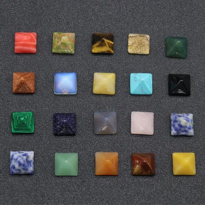 Crystal Healing Chakra Stones Natural Pyramid Stone Set Diy Jewelry Making Random Color