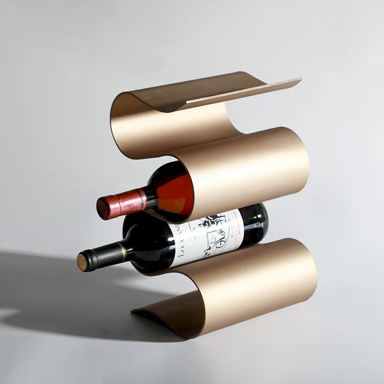 Роскошный барный стол на заказ, Золотой металлический демонстрационный стеллаж для 4 бутылок вина, Настольный держатель для вина, стеллажи, домашний декор