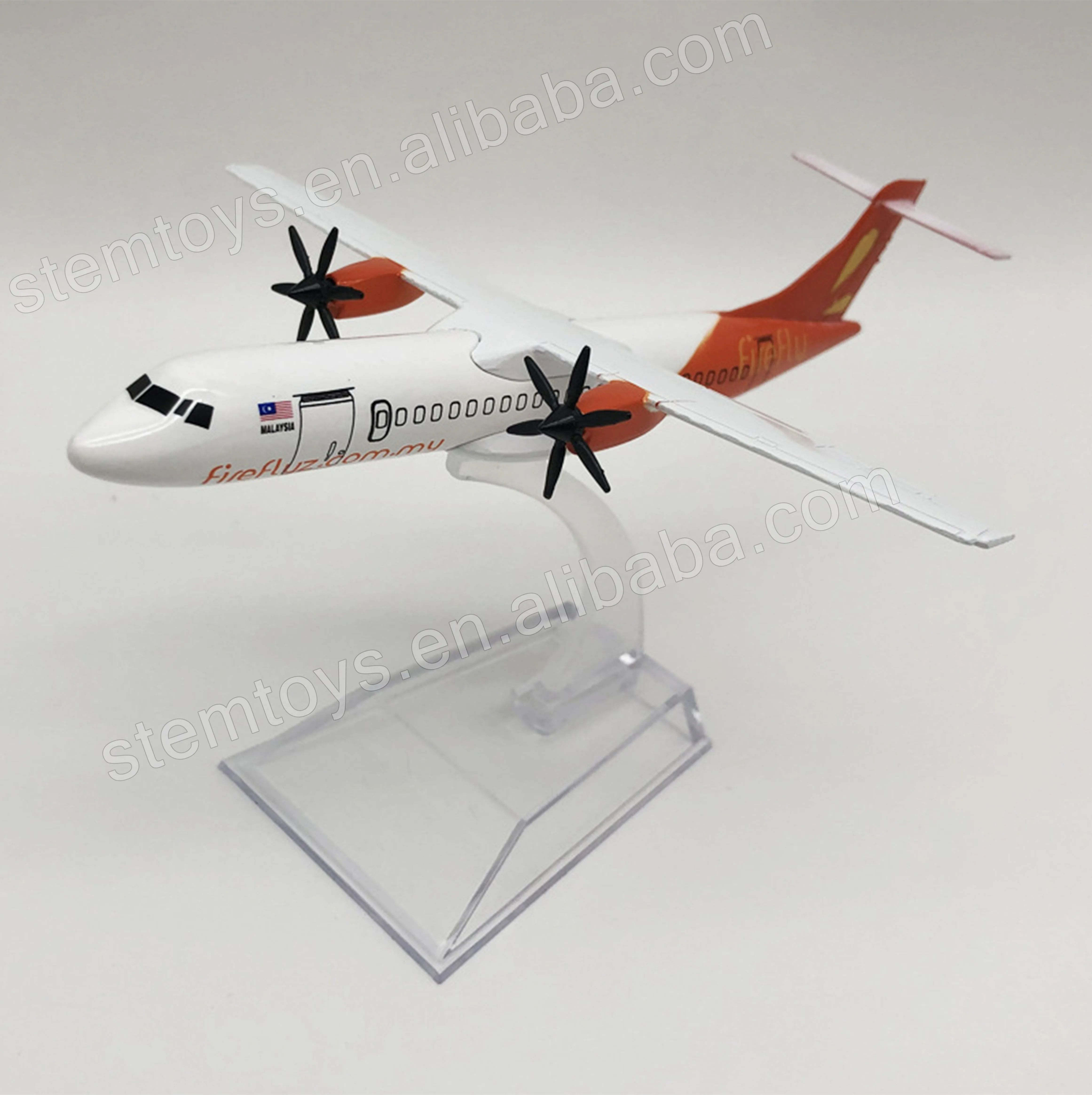 Favorite Collection Diecast Plane Model Malaysia Airplane 1:400 16cm Model ATR-72 Metal Aircraft Models for Wholesale