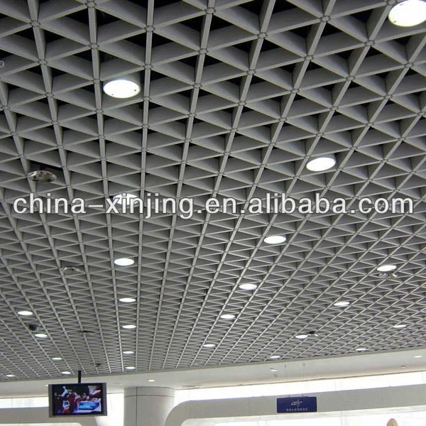Ceiling Panel Fire Proof Grille Ceiling Board Interior Metal Modern Factory Price Decorative Aluminum Suspended Ceilin Grid MB-1