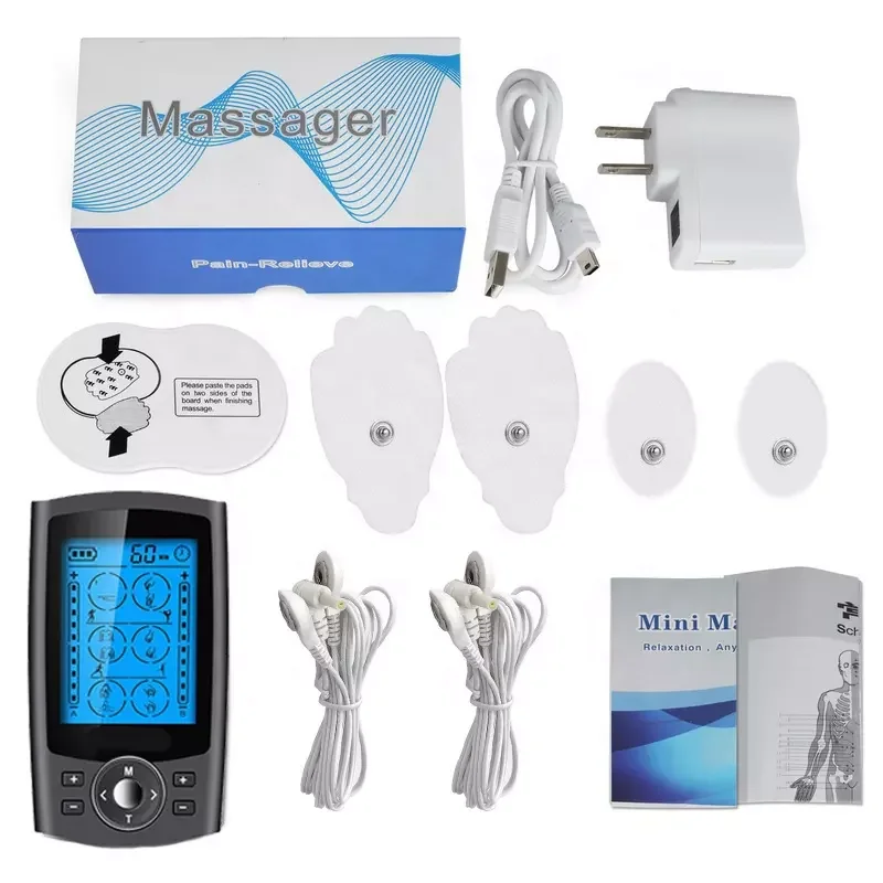 Wholesale electric body massager low frequency analgesia health pioneer pulse digital ten unit therapeutic machine EMS muscle st