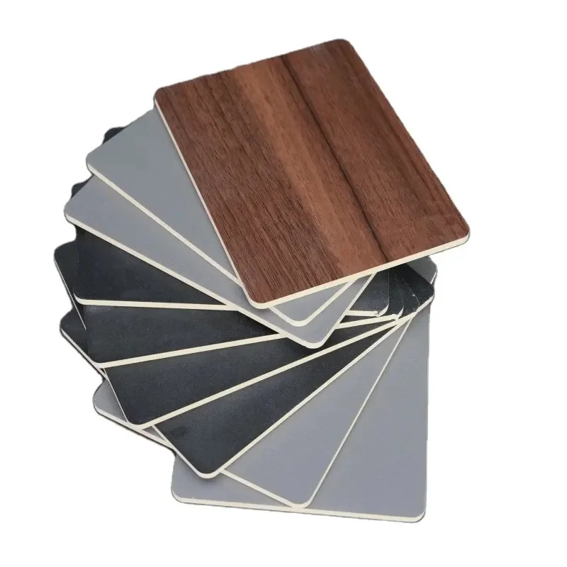 HZSY Carbon fiber board PVC foam board black plastic sheet PET film laminated PVC co-extruded board