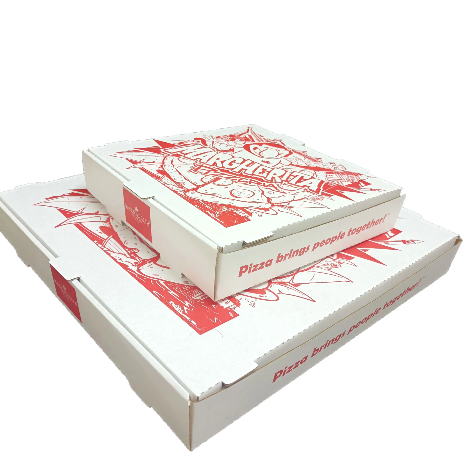 SP2783 Custom Advanced Corrugated Pizza Box 7/8/9/10/12 Inch Custom Printed Take-Out Packaging Wholesale for Food Industry