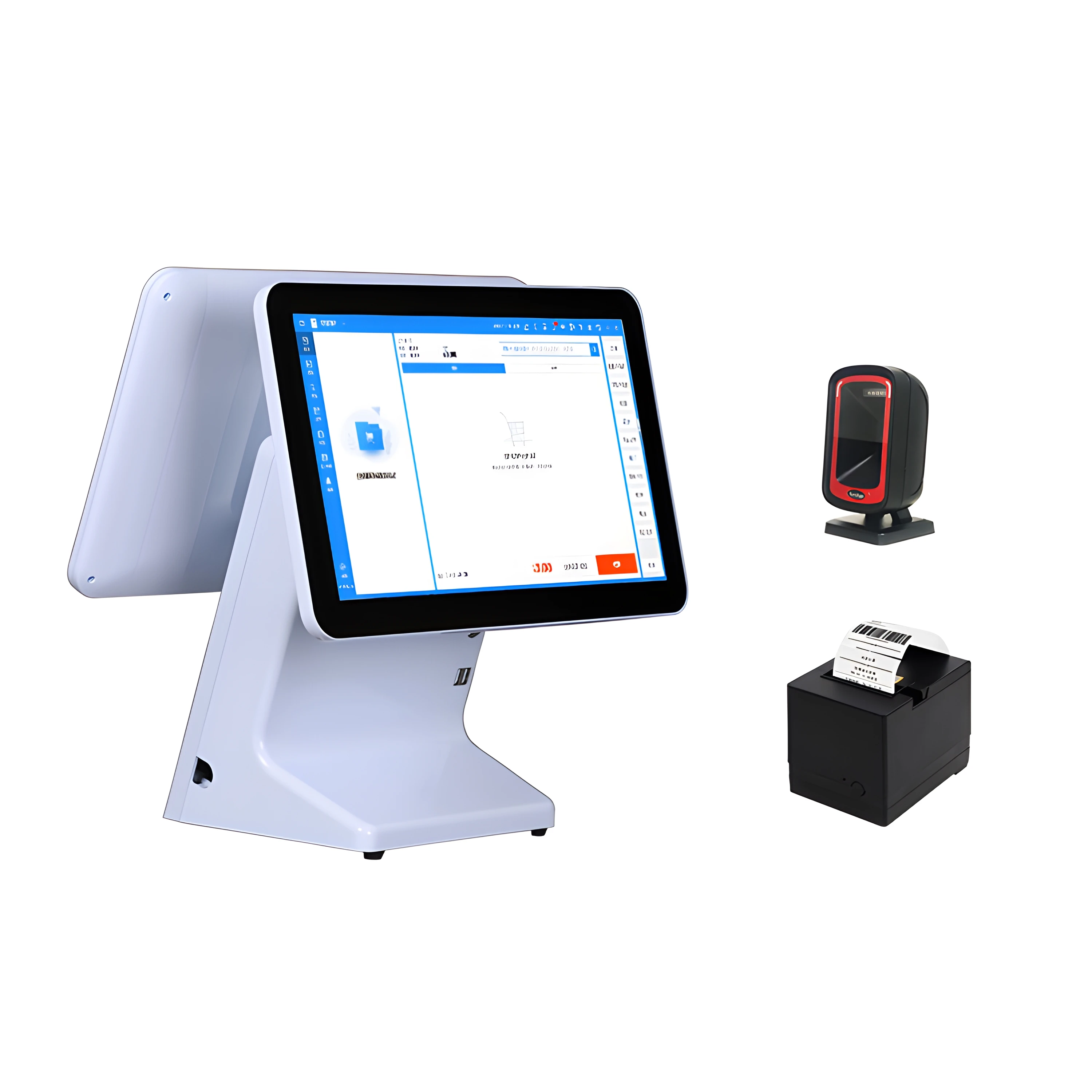 Wholesale Quality 8GB RAM Core I3 POS Terminal Dual Touch Screen System Android Cash Register for Supermarket