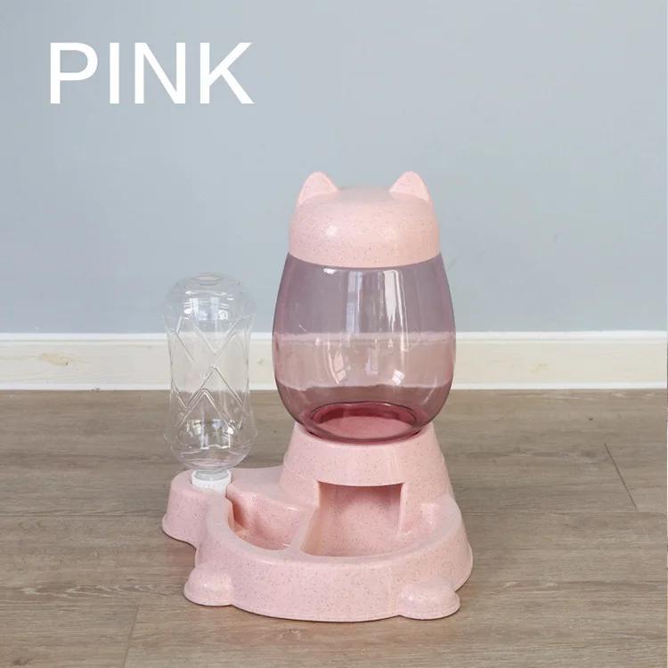 
New smart feeder pet food gravity automatic replenishment by water and food dispenser 