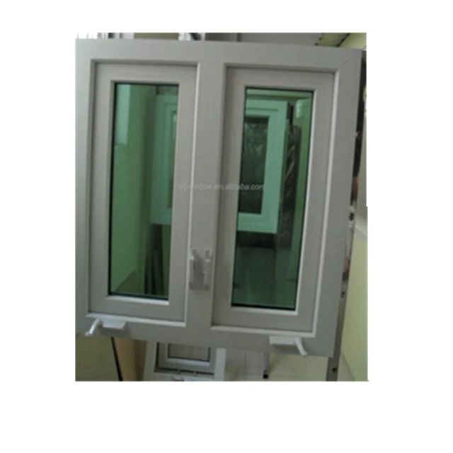 PVC manual crank opening kitchen window PVC hand crank windows