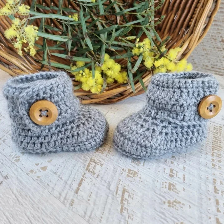 Y-Z Handmade Crochet Knit Soft Newborn Baby Modern Cotton Booties Shoes Socks for Baby Girl
