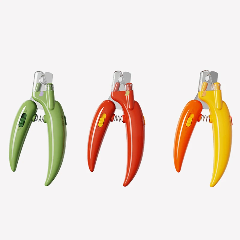 amazon hot selling soft grip stainless steel dog pet grooming nail clippers and trimmer