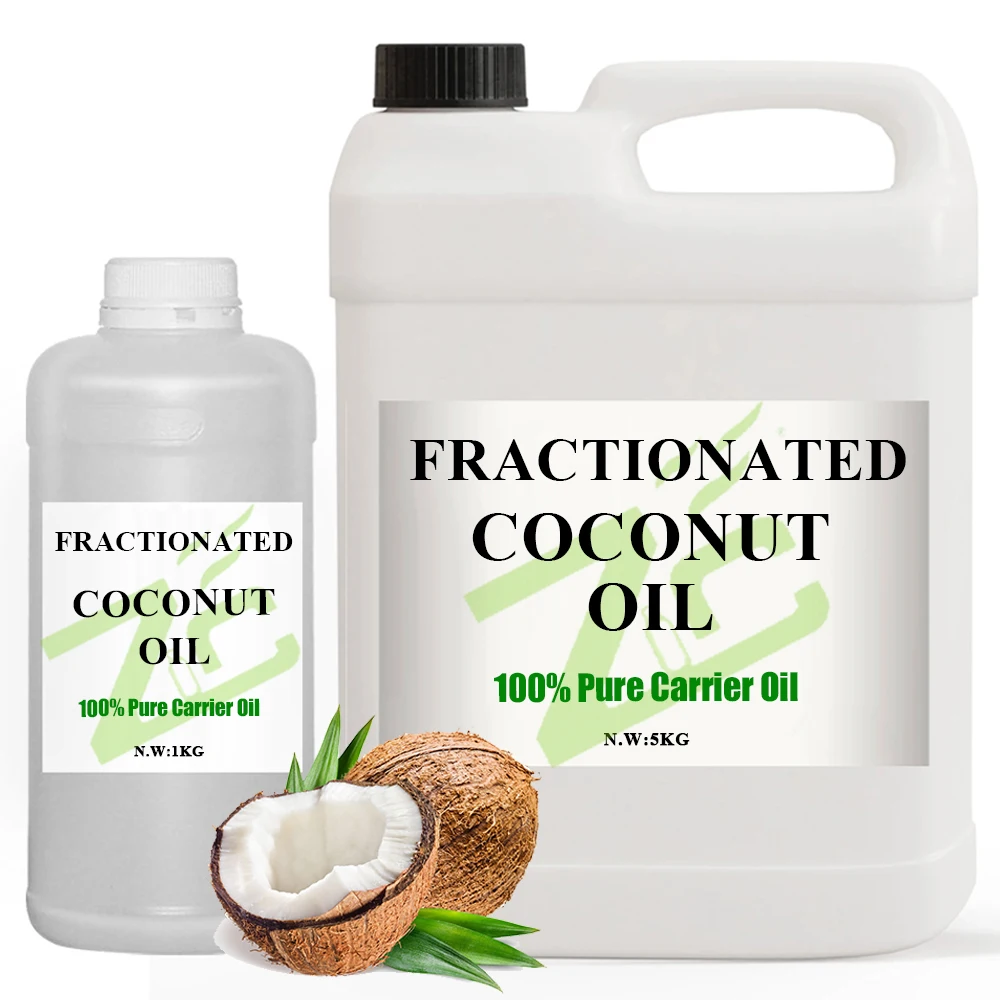 Wholesale bulk 100% Natural Fractionated Coconut Oil carrier oil Cold Pressed Organic Pure Virgin Coconut MCT Oil