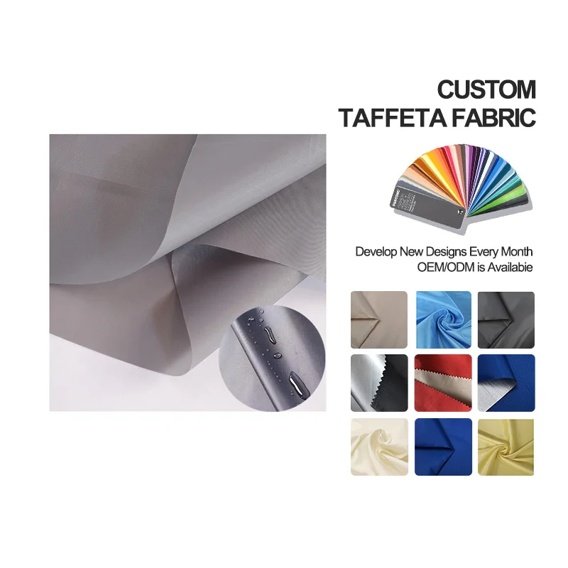 Factory Price 190T 100% Polyester Lining Use Yarn Dyed Tela Taffeta Tafetan