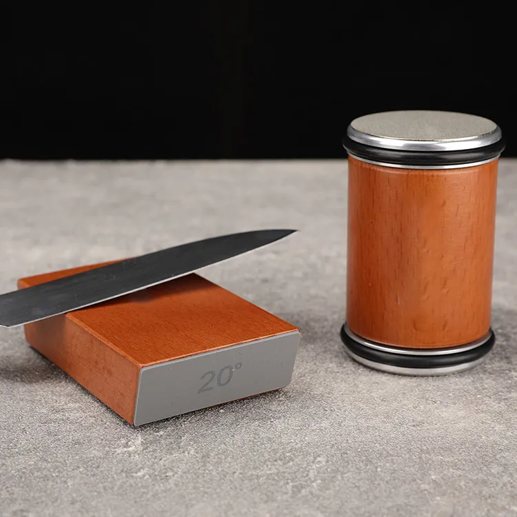Wholesale Kitchen Gadgets 15/20 Degree Sharpening Tool Kitchen Knives Grinder Tumbler Diamond Rolling Knife Sharpener