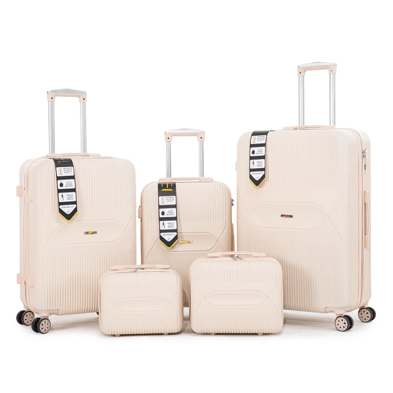 ABS Дорожный чемодан наборы с жестким корпусом багажные сумки 13, 15, 18, 20, 24, 28 дюймов, 360 градусов, чемодан на колесах, 4 колеса