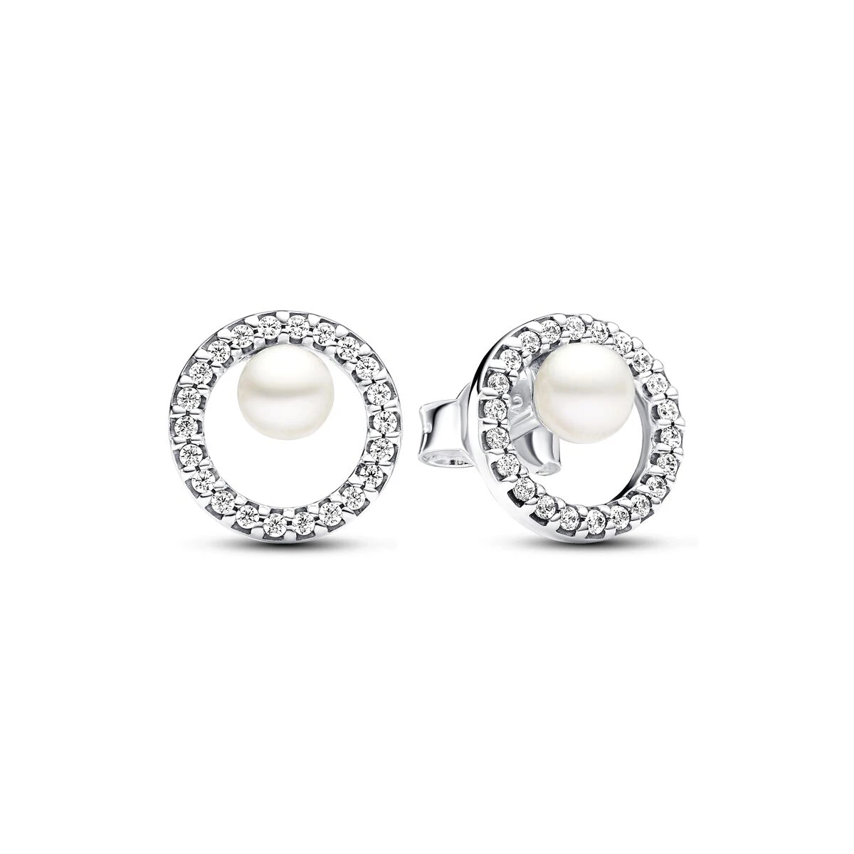 New 925 sterling silver Charm Treated Freshwater Cultured Pearl Pave Gift Set Ring Earring Design DIY Necklace Women Jewelry Set