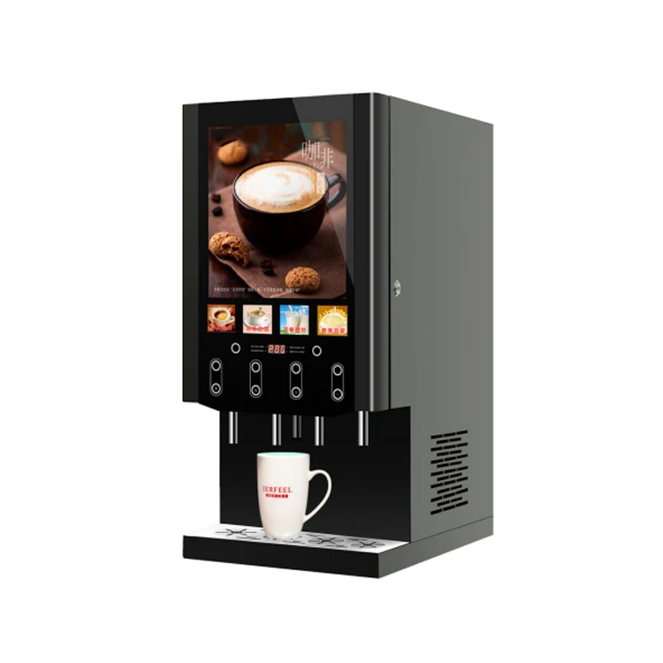 Commercial Single Hot Instant Coffee Machine with Four Flavors New and Used Condition for Coffee Shops and Offices