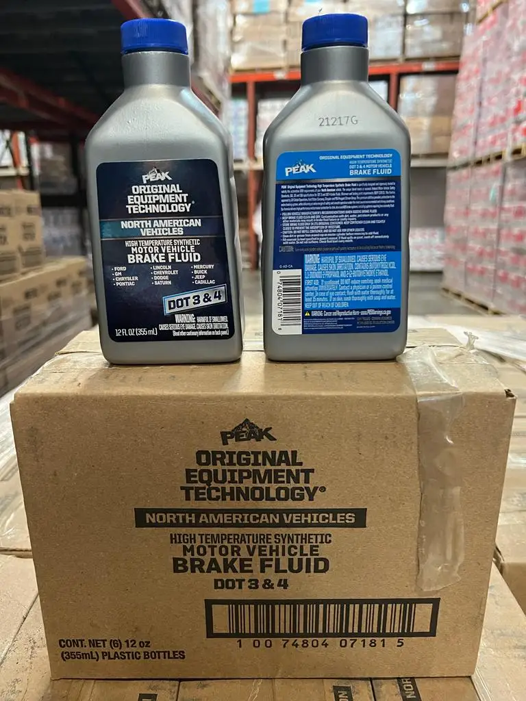 PEAK OET High Temperature Synthetic Brake Fluid for North American Vehicles, 12 oz