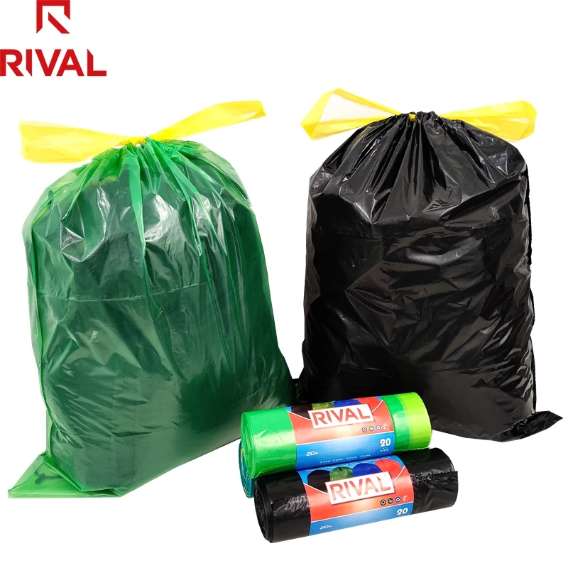 best selling ldpe garbage bag, plastic garbage bags, biodegradable blue trash bags black bin bag liner