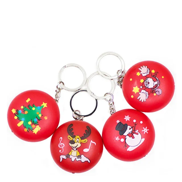 Christmas Promotional Light-Up Penguin Keychain for Kids Creative Plastic Keychain with LED Light and Sound