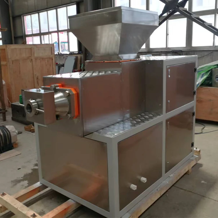 Duplex single-worm plodder soap extruder bar soap making machine