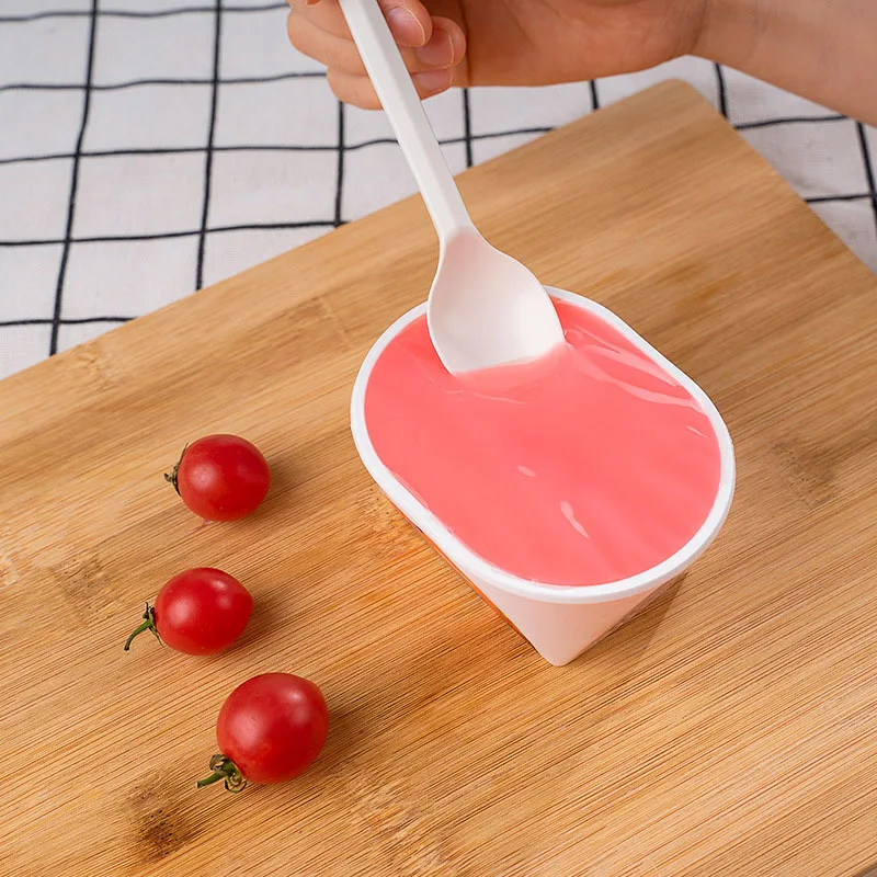 Complete Biodegradable Eco Friendly Compostable Degradable PLA Corn Starch Based Tableware Cutlery 5 inches Disposable Spoon