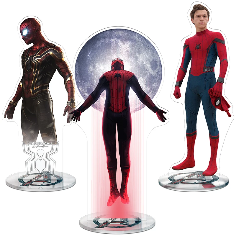 20CM Super heroes captain Marvels  iron spider Ant Black Widow man Movie spin-offs Acrylic Stand figures derivatives collections