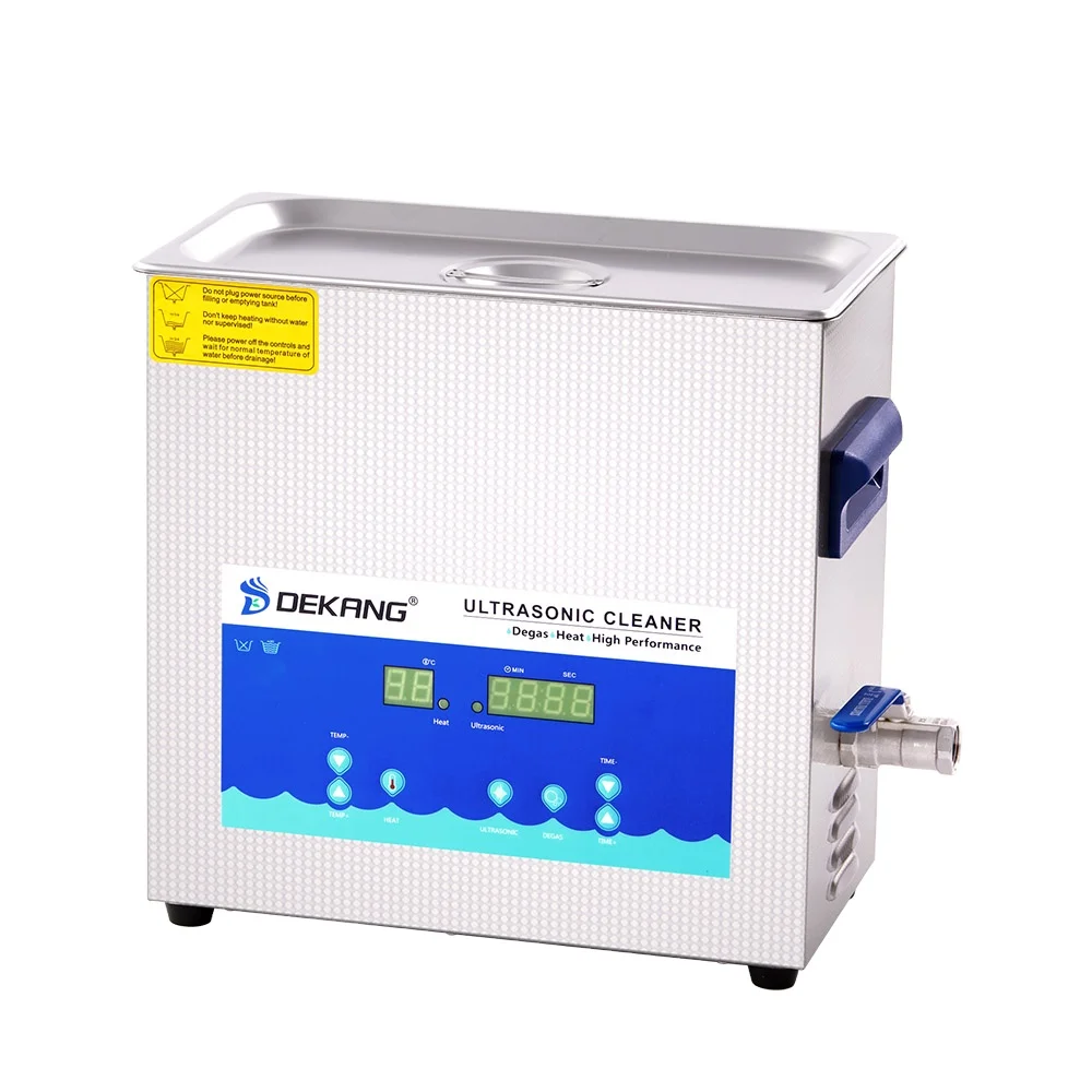 6L Digital 28khz 40khz ultrasonic cleaner with degas mode for electrical parts PCB board cleaning
