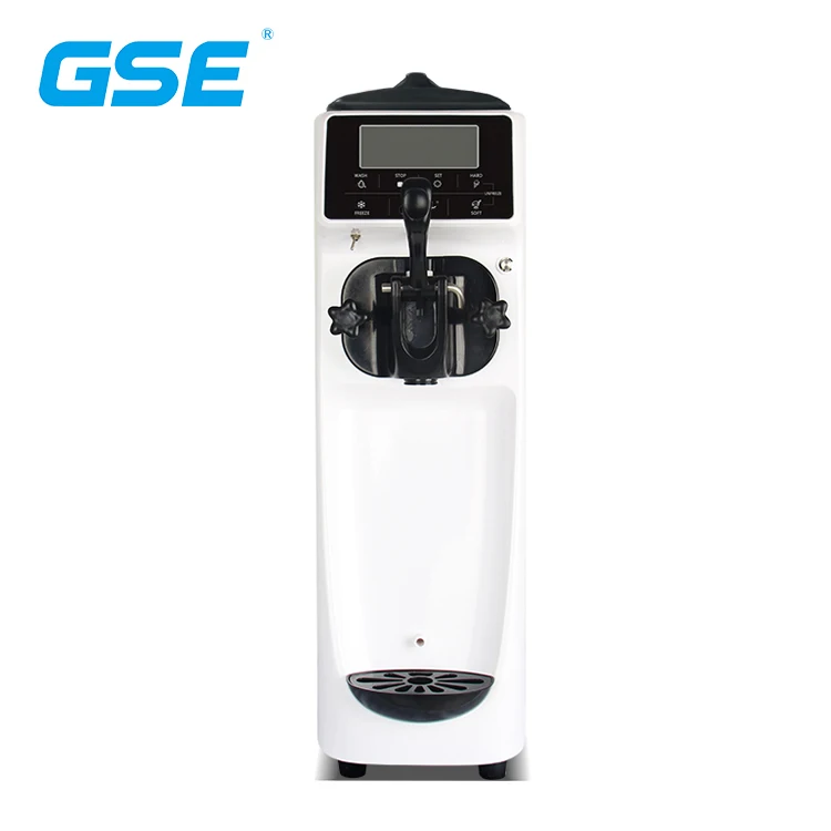 GSE Ice Cream Maker Upright Stainless Steel Frozen candy color design small body size high-efficiency compressor works