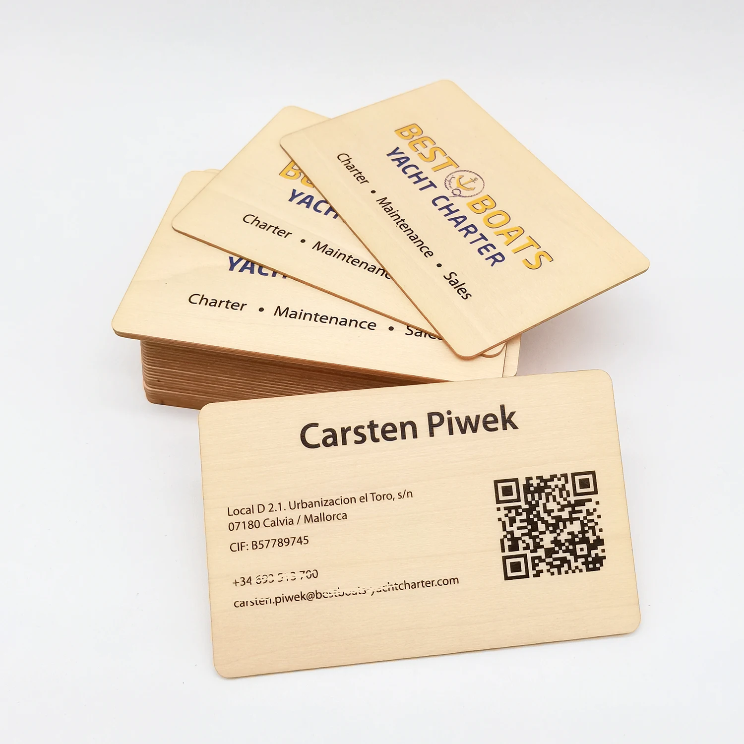 ECO friendly Customized URL Programmable Wood NFC business card