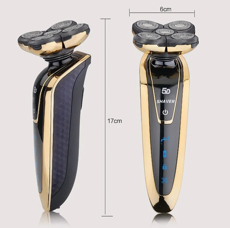  Amazon Горячая Влажная/сухая 5D Бритва для мужчин USB перезаряжаемая электрическая бритва