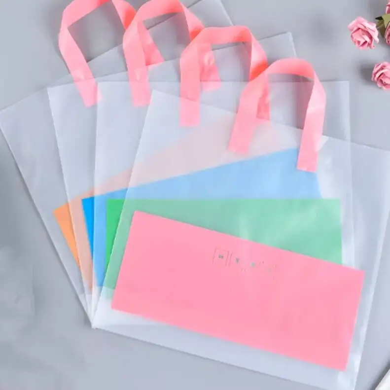 Wholesale Custom Logo Carry Bag Product Plastic Packaging Hdpe Bag For Clothes