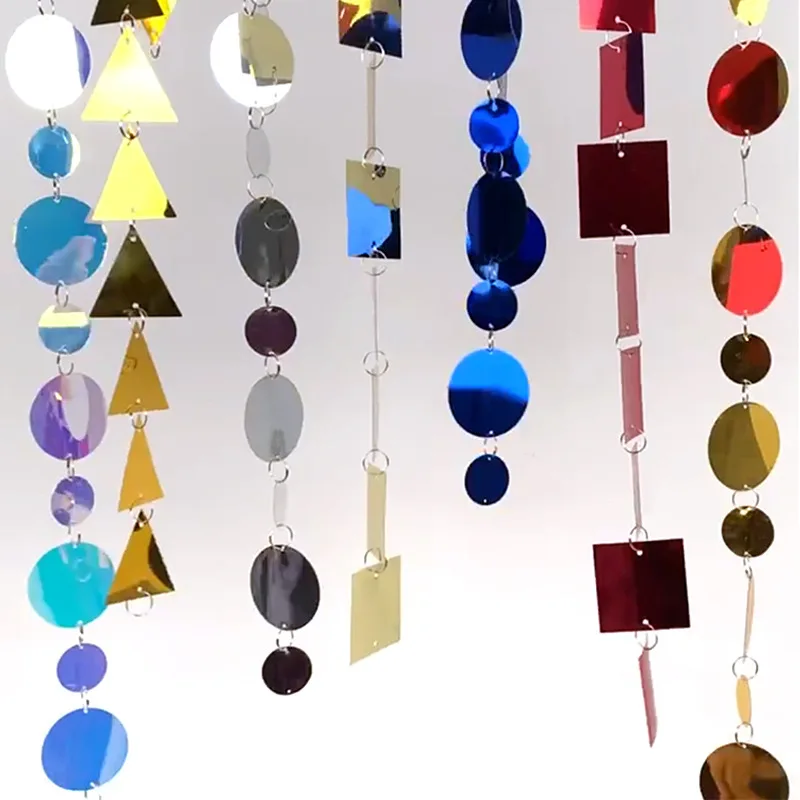 O-X437 Wholesale 1m sequin curtains backdrop wedding decoration silver gold red sequin curtains for wedding stage backdrop