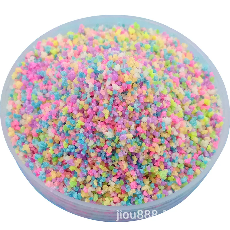 Super bright luminous particle sand 100gdiy fluorescent material light-storing sand luminous wishing bottle