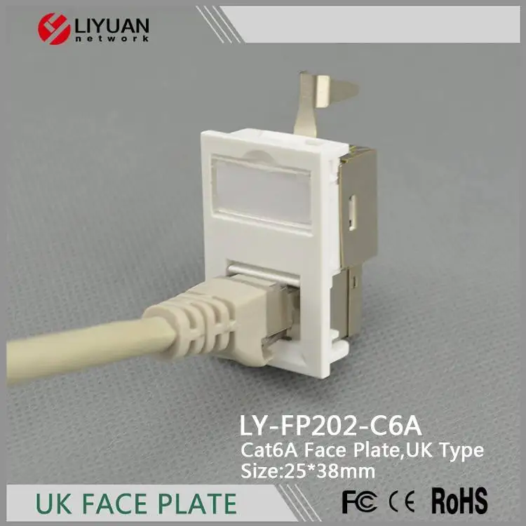 25*38MM UK STP network faceplate RJ45 faceplate