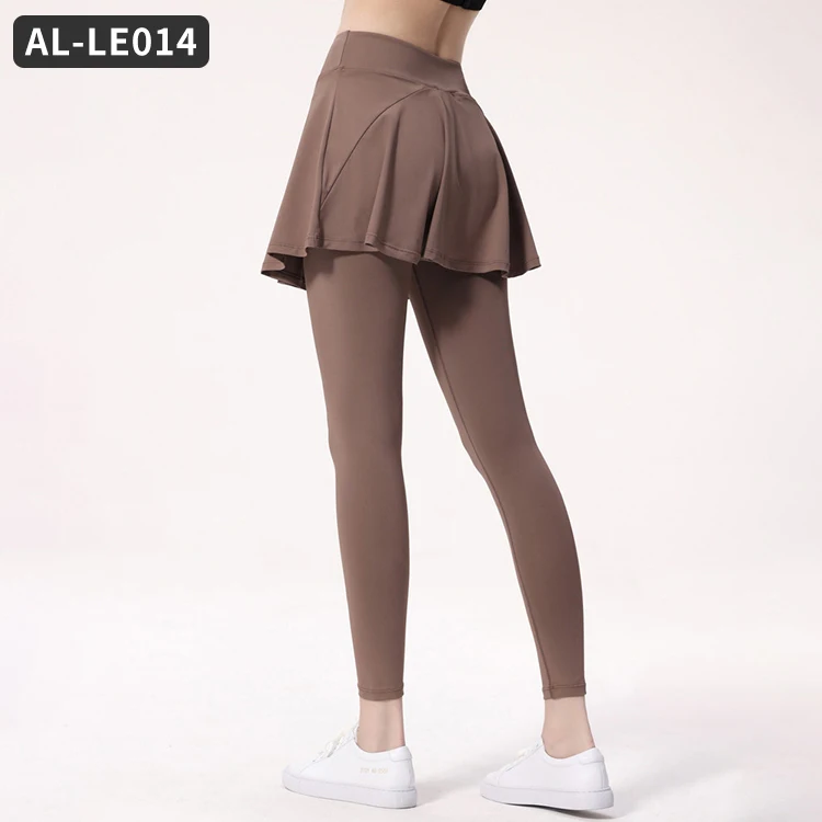 Stock Yoga Pants Skirt High Waist Ladies Gym Fitness Sports Tights Butt Leggings for Women Sexy Yoga Leggings