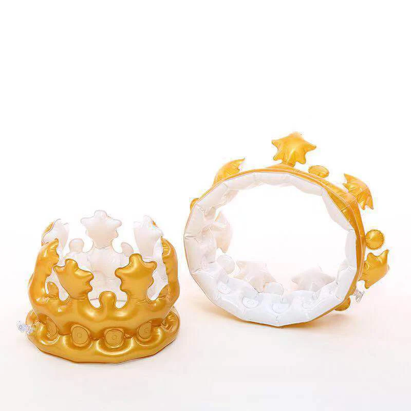 Factory Price Party Decoration Inflatable Cartoon Crown Inflated Headband toy