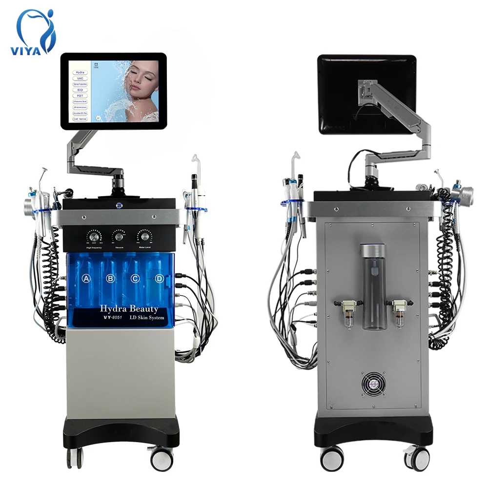 9 10  in1 professional galvanic facial machine o2toderm machine  machine hydrafacial for Aesthetic medicine