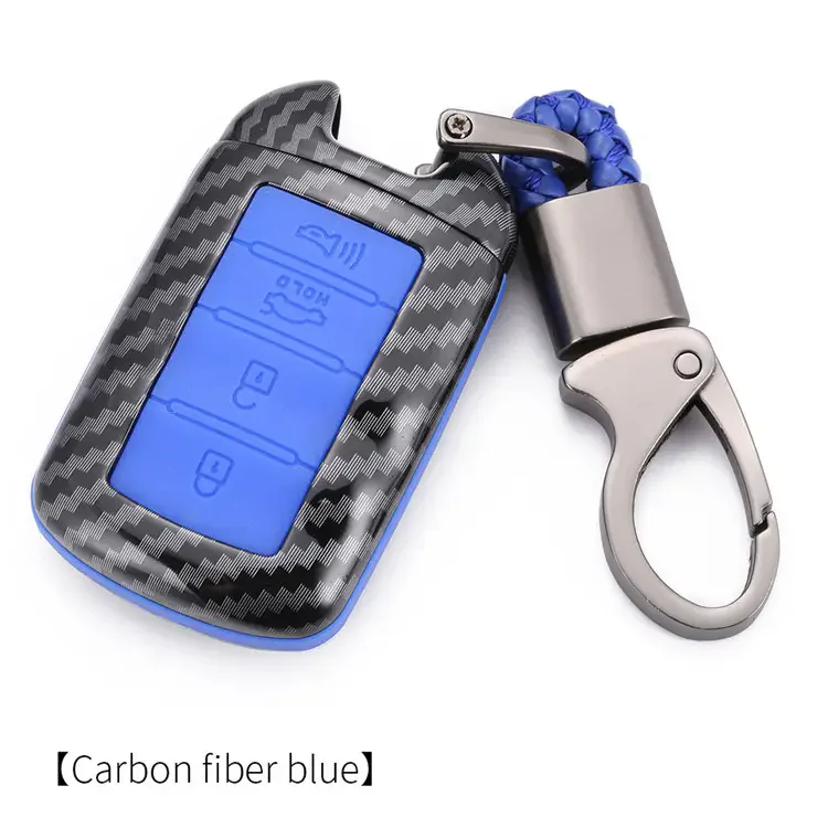 Car accessories manufacture remote key silicone carbon fiber case shell holder protection cover for K9 smart four button