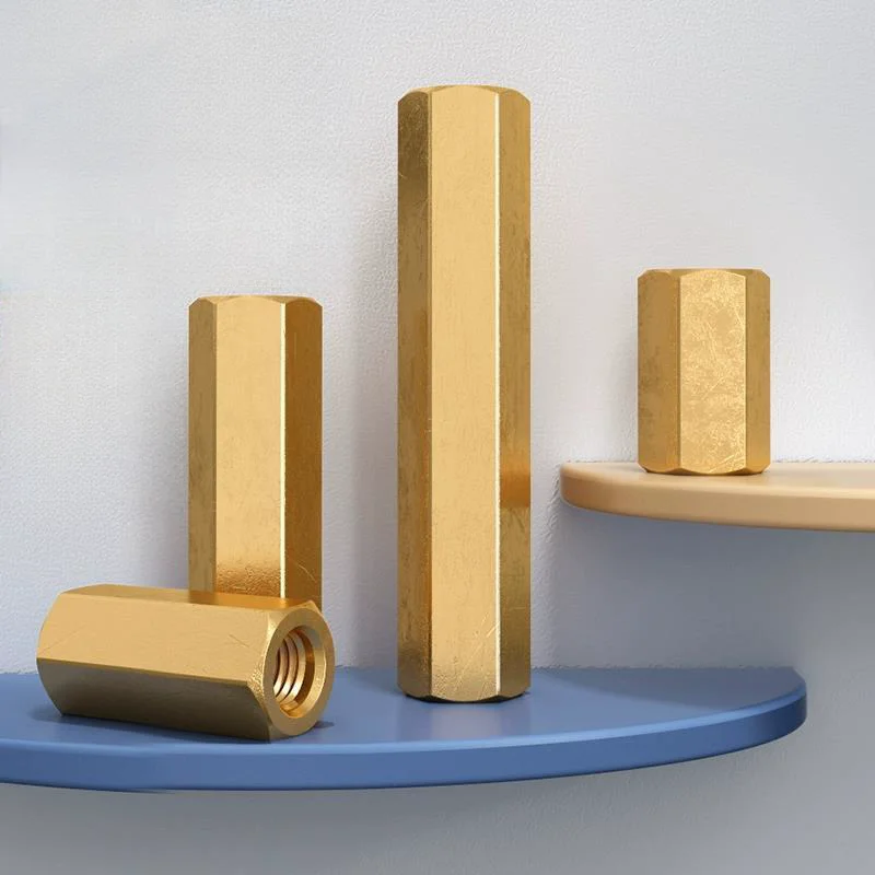 High Quality Brass Female to Female Standoff Spacer Brass Pillar Long Brass Hex Nut