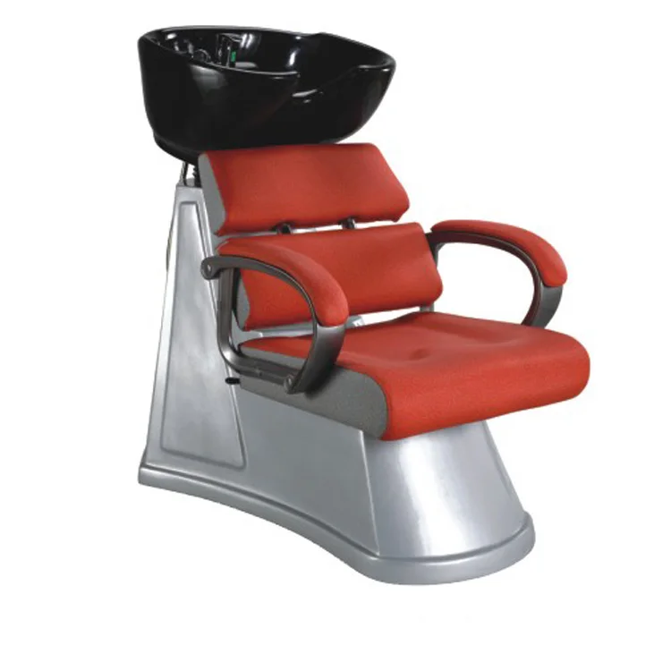 Hair washing folding white diamond salon shampoo chair