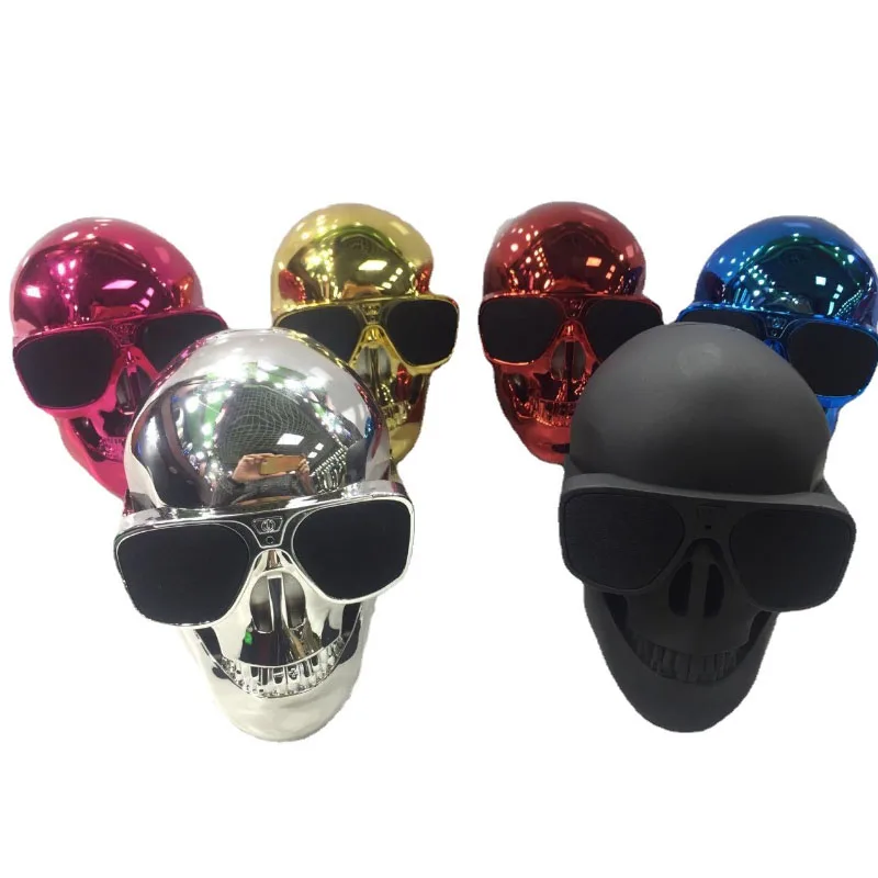 Factory sales Wireless Speaker Box skull head lightweight speaker