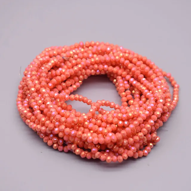 4/6mm Austria Faceted Crystal Beads Round Glass Beads Loose Spacer Beads for Jewelry Making DIY